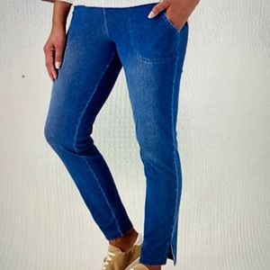 Women with Control Sz LT Tall Prime Stretch Tummy Control Pants/Midwash